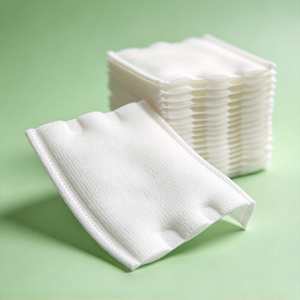 Disques de coton jetables pour le démaquillage, carrés, gaufrés, pour le nettoyage quotidien du visage et le démaquillage - Product Image 4