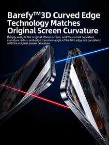 Protector de Pantalla Benks Mate para iPhone Serie 15-17, Antihuellas, Cristal Templado Esmerilado, Cobertura Total - Product Image 4