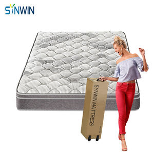 Matelas enroulé moderne <span class=keywords><strong>de</strong></span> type Euro Top avec ressorts ensachés 5 zones et mousse à mémoire <span class=keywords><strong>de</strong></span> forme - Product Image 1