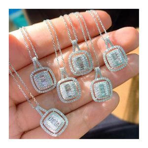 Collier pendentif Xinfly Rock Candy Series en or pur 18 carats avec diamant 0,4 carat, tendance AU750 pour mariages et fêtes - Product Image 1