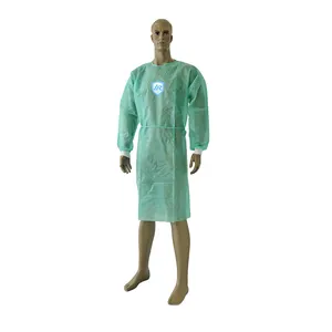 Robe d'isolation jetable, imperméable, résistante aux produits chimiques et aux liquides