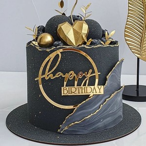 Decoración de Pastel Acrílica con Miel y Dulzura, Adorno Redondo y Cuadrado para Pastel de Cumpleaños, Estilo Moderno para Fiestas - Product Image 3