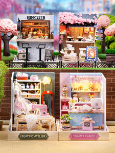 Cuteroom Miniatures DIY Mini Maison Série QT Boutique de nouilles Sakura Bonbons délicieux Atelier Beatific Heure du café - Product Image 5