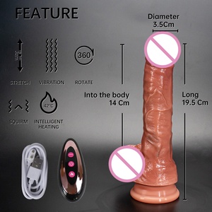 Vente en gros Sex toy pour femmes pénis en caoutchouc Sex toy gode réaliste jouets sexuels fantaisie pour adultes vibromasseur point G sextoys pour femmes bite - Product Image 4