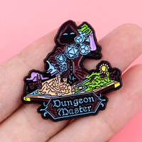 Badges personnalisés Donjons et Dragons Jeu Souvenir Broche Badge Donjon Monstre Émail Épinglette