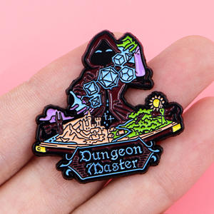 カスタムバッジダンジョンズアンドドラゴンズゲームお土産ブローチバッジダンジョンモンスターエナメルラペルピン - Product Image 2