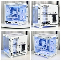 Boîtier de PC Gamer CS GO Mini-ITX Vertical en Alliage d'Aluminium avec Panneau Latéral Transparent Personnalisable