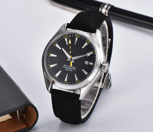 Blue Dial <b>Mechanical</b> <b>Watch</b> Automatic Winding Stainless Steel Case Leather Strap 41mm 20mm Analog Date Business Casual Luxury - Product Image 6
