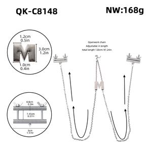 Mektup M kolye meme kelepçe SM ağrı stimülasyon paslanmaz çelik kadın meme kelepçe vida ayarlanabilir yetişkin seks oyuncakları toptan - Product Image 3