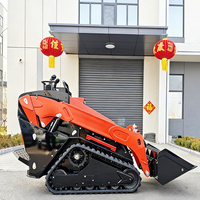 Mini-chargeuse sur pneus diesel Kubota de 25 ch avec accessoire de chargeuse sur pneus
