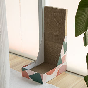 Beliebter L-förmiger Katzen kratzer aus Wellpappe für das bequeme Schlafen und Spielen von Katzen bäumen und Kratzern - Product Image 3