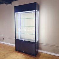 Smoke Shop Supplier Glas vitrine mit LED-Beleuchtung Full Vision Showcase mit verstellbaren Regalen Smoke Shop Showcases