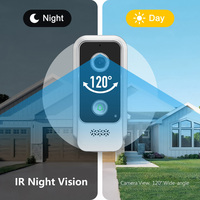 Kit de vidéophone numérique WiFi étanche Tuya Smart avec détection de mouvement, écran tactile 7 pouces, vision nocturne, 2 fils, PST-L2-V7024B