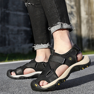 Sandales et Chaussures 2026 – Nouvelle Collection 2025 – Design Tendance – Respirantes – Sandales de Sport pour Hommes en Cuir Véritable - Product Image 5