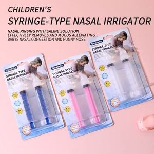 Irrigateur nasal transfrontalier pour bébé avec embout souple, irrigateur nasal simple pour tout-petits, et aspiration du mucus nasal. - Product Image 3