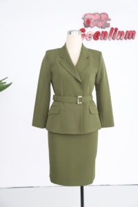 Vestido de oficina de mezclilla con silueta lápiz para mujer, elegante traje de falda para iglesia, ODM - Product Image 5