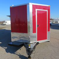 Chariot personnalisé pour barbecue, pizza, hot-dog, concession de porche de barbecue, camion de nourriture mobile bon marché, camion de crème glacée, remorque de pizza alimentaire