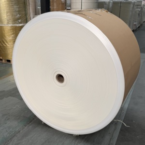 Rouleau de papier enduit de PE de qualité alimentaire, imperméable et résistant à l'huile, rouleau jumbo sur mesure pour la matière première des gobelets en papier jetables - Product Image 1