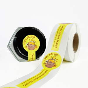 Tùy chỉnh chai nhãn không thấm nước vòng Vinyl cuộn dán cảm ơn bạn kinh doanh bao bì tùy chỉnh dán thực phẩm - Product Image 5
