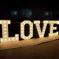 Lettres lumineuses LED personnalisées Denison « Marry Me » en acier inoxydable, 1,2 m, pour décorations de mariage, enseignes de marques, hôpitaux, garantie 2 ans