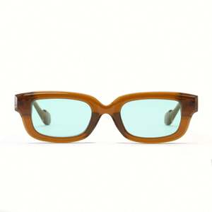 Gafas de Sol Rectangulares Vintage de Moda 2022 para Hombre, Gafas de Sol Cuadradas Verdes con Marco Pequeño y Protección UV400 para Mujer - Product Image 3