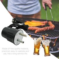 Moteur de tournebroche pour barbecue électrique 220V Noir ODM A-02 Métal Résistant aux UV Étanche Accessoire pour barbecue au charbon de bois