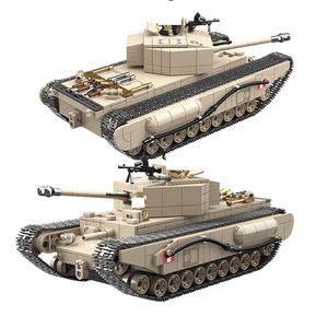 Ensemble de jouets de construction de chars militaires pour garçons Churchill ank avec soldats - Product Image 1