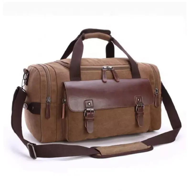 Wholesale Custom Travel Weekender Large Capacity Sports Leather Duffle Bag Sport Gym Bag