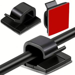 X418 Clips de gestion de câbles autocollants robustes, supports de câbles, clips de fixation pour fils sur mur - Product Image 2