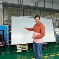 Pizarra Interactiva de Alta Calidad de 65 Pulgadas, 20 Puntos Táctiles, Marco de Aleación de Aluminio, IBoard