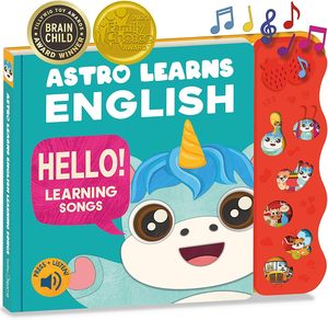 Livre sonore interactif de haute qualité pour enfants, apprentissage des comptes en vers avec des mots anglais - Product Image 1