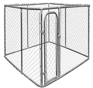 High Quality Chain Link Dog Kennel Panels Dog Run House Wire Mesh Animal Cage Dog Kennel Runs