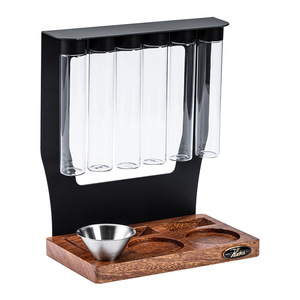 Dosificador de Café Multifuncional de Vidrio Borosilicato Magnético, Moderno y Minimalista, de Madera Maciza y Acero al Carbono, con Tubo de Ensayo - Product Image 5