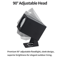IP65 Étanche En Aluminium Carré LED Spike Light Angle Réglable LED Projecteur Extérieur Jardin Paysage Spot Light