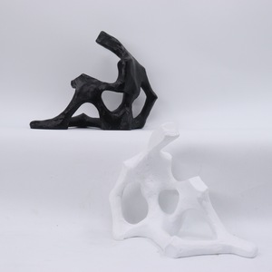 Casa minimalista italiana personaggi di legno di modellazione astratta piccoli ornamenti in resina per la libreria ufficio decorazione del Desktop artigianato - Product Image 1