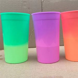 Colorful BPA-Free Plastic Tumbler <b>Mug</b> <b>with</b> <b>Lid</b> and Straw Direct Drinking Leak-Proof for Parties Adults Outdoor Use - Product Image 2