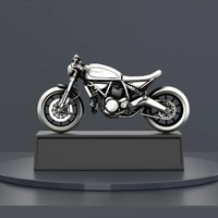 Ornements de table pour moto, design personnalisé, moto en métal plaqué 3D, récompense, souvenir d'événement, article en fonte, cadeau d'affaires