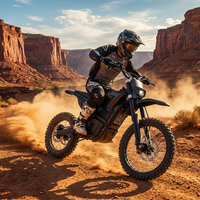 Nouvelle moto électrique tout-terrain à moteur à balais M7-72V25A 6000W, vitesse maximale de 75 km/h, motocross hors route pour adultes et adolescents