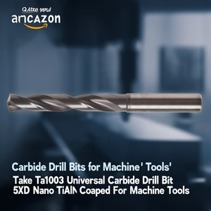 Foret universel en carbure Ttake Ta1003 5xD avec revêtement Nano TiAlN pour machines-outils - Product Image 3