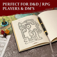 Carnet DND à paillettes avec couverture en similicuir gaufré Dragon 3D Bronze pour D&D Superbe cadeau d'accessoires RPG