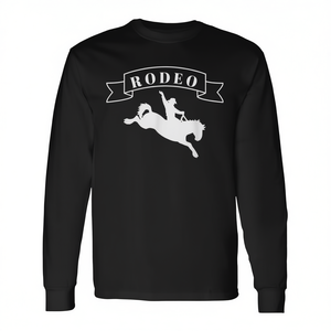 Camiseta de Manga Larga Rodeo con Diseño de Montar a Caballo, Unisex, Talla Adulto - Product Image 2