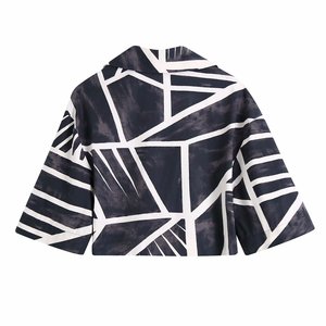 Moda all'ingrosso Lady estate primavera Casual unico nuove donne irregolari camicette e camicie camicia corta Crop Top <span class=keywords><strong>camicetta</strong></span> Sexy - Product Image 3