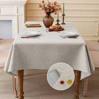 Nappe rectangulaire imperméable aspect lin vert sauge, résistante à la poussière, pour mariages, banquets et événements (vente en gros)