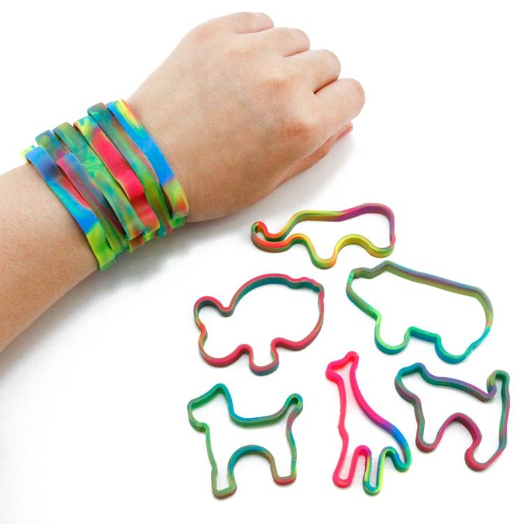 Hot Customized Animal Shape Silicone Rubber Bands Silly