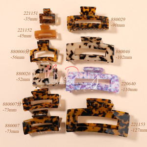 ميديري 10.2 سنتيمتر 4 بوصة شعار حسب الطلب مشابك مخلب ملونة اكسسوارات الشعر الانيقة البسيطة للنساء مشابك مخلب الشعر الكبيرة - Product Image 5