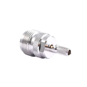 Cabbage price N-shaped mother sunroof crimping RG58 lmr195 cable direct nickel plating DC-6GHZ N jcak RF connector