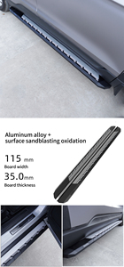 <span class=keywords><strong>4x4</strong></span> MPV SUV รถปิคอัพอลูมิเนียมสีดำสำหรับบันไดข้างรถสำหรับ Nissan Navara - Product Image 6