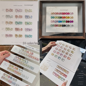 Bộ sơn gel móng mắt mèo 72 màu/bộ, bộ dụng cụ gel màu đỏ, giá rẻ, kèm sách màu miễn phí - Product Image 6