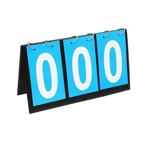 Tableau de scores portable en PVC bleu et rouge pour les compétitions de basket-ball, billard, football et tennis de table - Product Image 5