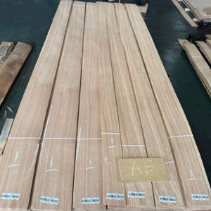 Chapa <span class=keywords><strong>de</strong></span> <span class=keywords><strong>Madera</strong></span> <span class=keywords><strong>de</strong></span> Roble Natural al por Mayor, 0.4mm, Grano Cuarto, Ecológica, para Muebles <span class=keywords><strong>de</strong></span> Exterior - Product Image 1